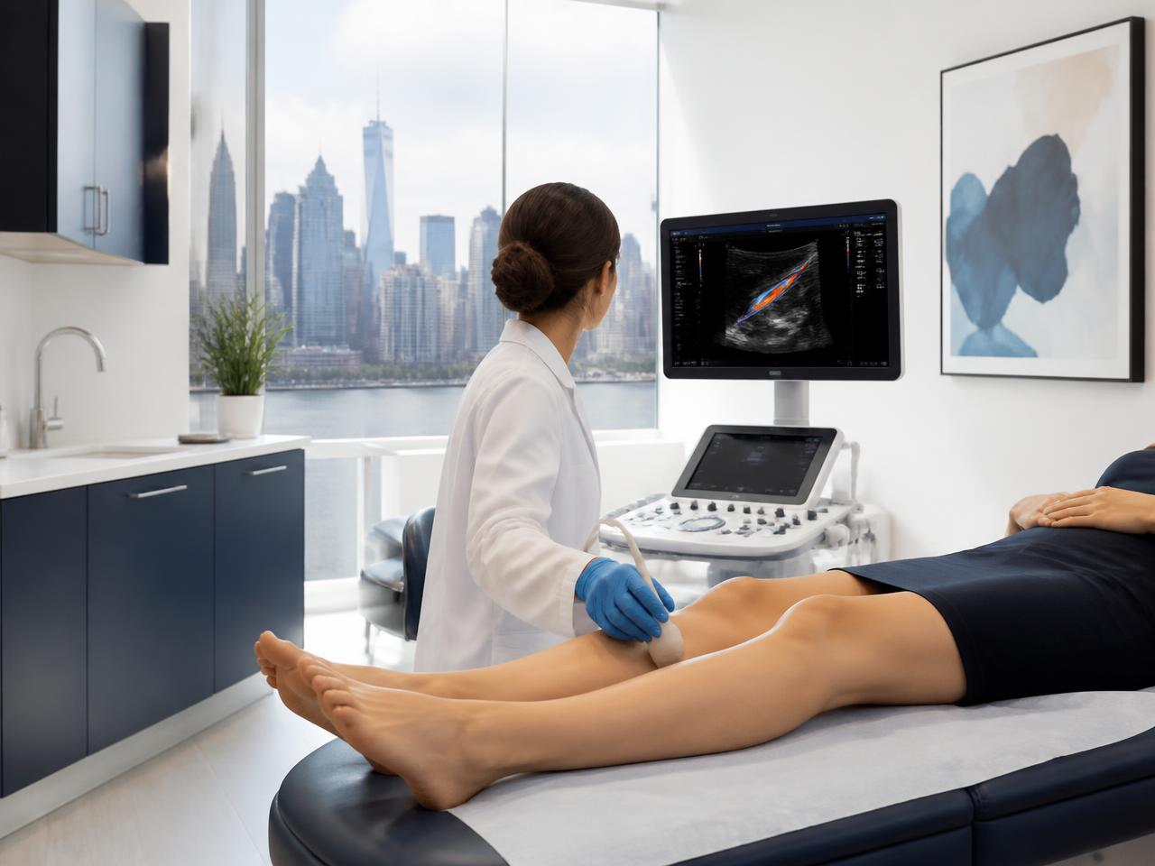 Vascular ultrasound exam at Medex Diagnostic and Treatment Center in Forest Hills, Queens
